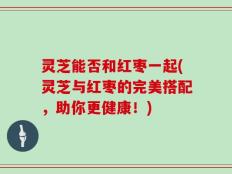 灵芝能否和红枣一起(灵芝与红枣的完美搭配，助你更健康！)