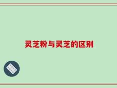 灵芝粉与灵芝的区别