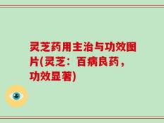 灵芝药用主治与功效图片(灵芝：百病良药，功效显著)