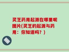 灵芝药用起源在哪里呢图片(灵芝的起源与药用：你知道吗？)
