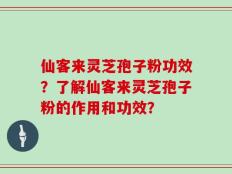 仙客来灵芝孢子粉功效？了解仙客来灵芝孢子粉的作用和功效？