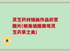 灵芝药材插画作品欣赏图片(精美插图展现灵芝药草之美)