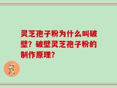 灵芝孢子粉为什么叫破壁？破壁灵芝孢子粉的制作原理？