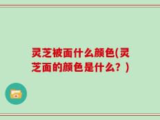 灵芝被面什么颜色(灵芝面的颜色是什么？)