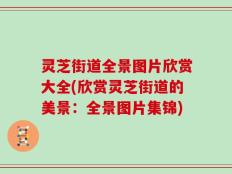 灵芝街道全景图片欣赏大全(欣赏灵芝街道的美景：全景图片集锦)
