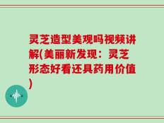 灵芝造型美观吗视频讲解(美丽新发现：灵芝形态好看还具药用价值)