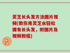 灵芝长头发方法图片视频(教你用灵芝水轻松拥有长头发，附图片及视频教程)