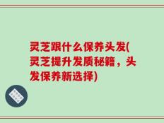 灵芝跟什么保养头发(灵芝提升发质秘籍，头发保养新选择)