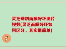 灵芝辨别面膜好坏图片视频(灵芝面膜好坏如何区分，其实很简单)