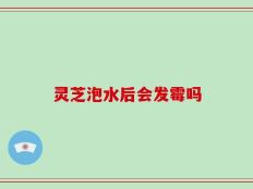 灵芝泡水后会发霉吗