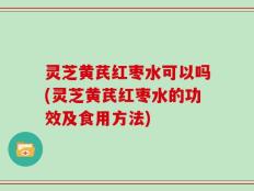 灵芝黄芪红枣水可以吗(灵芝黄芪红枣水的功效及食用方法)