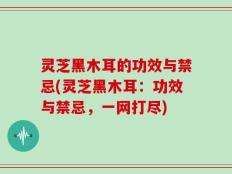 灵芝黑木耳的功效与禁忌(灵芝黑木耳：功效与禁忌，一网打尽)