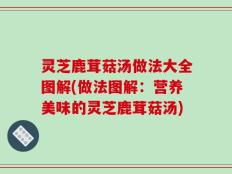 灵芝鹿茸菇汤做法大全图解(做法图解：营养美味的灵芝鹿茸菇汤)