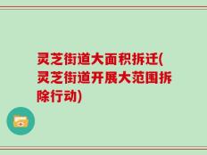 灵芝街道大面积拆迁(灵芝街道开展大范围拆除行动)
