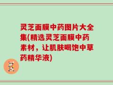 灵芝面膜中药图片大全集(精选灵芝面膜中药素材，让肌肤喝饱中草药精华液)