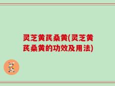 灵芝黄芪桑黄(灵芝黄芪桑黄的功效及用法)