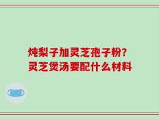 炖梨子加灵芝孢子粉？灵芝煲汤要配什么材料