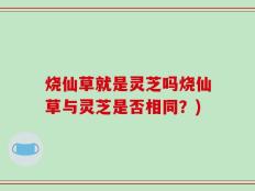 烧仙草就是灵芝吗烧仙草与灵芝是否相同？)