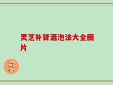 灵芝补肾酒泡法大全图片