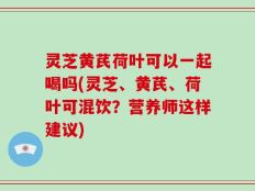 灵芝黄芪荷叶可以一起喝吗(灵芝、黄芪、荷叶可混饮？营养师这样建议)