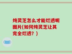 炖灵芝怎么才能烂透呢图片(如何炖灵芝让其完全烂透？)