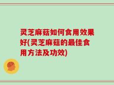 灵芝麻菇如何食用效果好(灵芝麻菇的最佳食用方法及功效)
