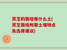 灵芝的栽培用什么土(灵芝栽培所需土壤特点及选择建议)
