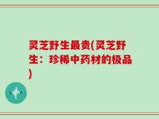灵芝野生最贵(灵芝野生：珍稀中药材的极品)