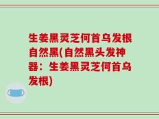 生姜黑灵芝何首乌发根自然黑(自然黑头发神器：生姜黑灵芝何首乌发根)