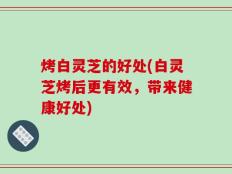 烤白灵芝的好处(白灵芝烤后更有效，带来健康好处)