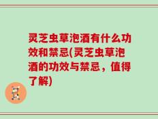 灵芝虫草泡酒有什么功效和禁忌(灵芝虫草泡酒的功效与禁忌，值得了解)