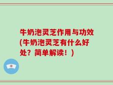 牛奶泡灵芝作用与功效(牛奶泡灵芝有什么好处？简单解读！)