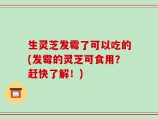 生灵芝发霉了可以吃的(发霉的灵芝可食用？赶快了解！)