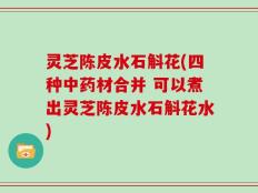 灵芝陈皮水石斛花(四种中药材合并 可以煮出灵芝陈皮水石斛花水)