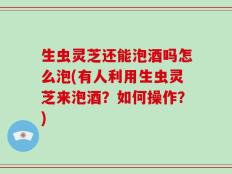 生虫灵芝还能泡酒吗怎么泡(有人利用生虫灵芝来泡酒？如何操作？)