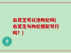 白灵芝可以泡枸杞吗(白灵芝与枸杞搭配可行吗？)