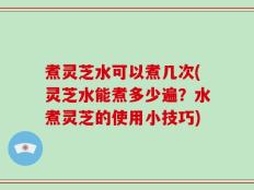 煮灵芝水可以煮几次(灵芝水能煮多少遍？水煮灵芝的使用小技巧)