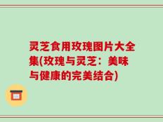 灵芝食用玫瑰图片大全集(玫瑰与灵芝：美味与健康的完美结合)