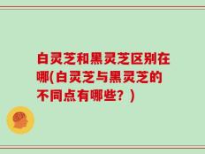 白灵芝和黑灵芝区别在哪(白灵芝与黑灵芝的不同点有哪些？)