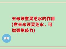 玉米须煮灵芝水的作用(煮玉米须灵芝水，可增强免疫力)