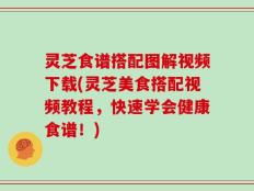 灵芝食谱搭配图解视频下载(灵芝美食搭配视频教程，快速学会健康食谱！)