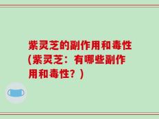 紫灵芝的副作用和毒性(紫灵芝：有哪些副作用和毒性？)