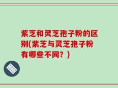 紫芝和灵芝孢子粉的区别(紫芝与灵芝孢子粉有哪些不同？)