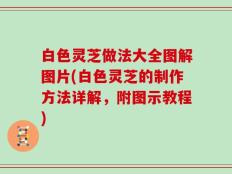 白色灵芝做法大全图解图片(白色灵芝的制作方法详解，附图示教程)