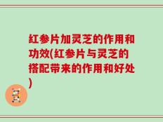 红参片加灵芝的作用和功效(红参片与灵芝的搭配带来的作用和好处)