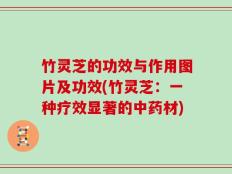 竹灵芝的功效与作用图片及功效(竹灵芝：一种疗效显著的中药材)