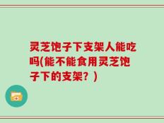 灵芝饱子下支架人能吃吗(能不能食用灵芝饱子下的支架？)