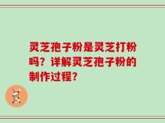 灵芝孢子粉是灵芝打粉吗？详解灵芝孢子粉的制作过程？
