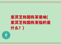 紫灵芝和茵陈茶是啥(紫灵芝和茵陈茶指的是什么？)