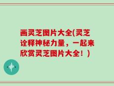 画灵芝图片大全(灵芝诠释神秘力量，一起来欣赏灵芝图片大全！)